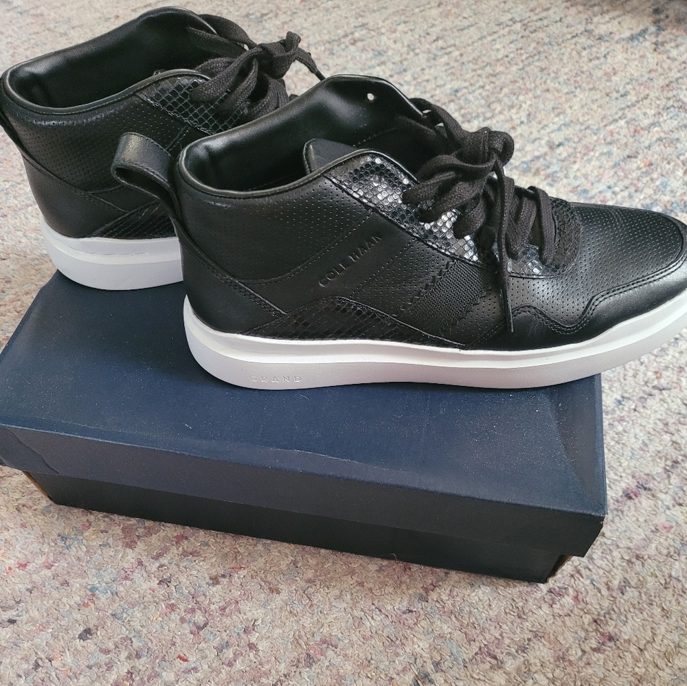Cole Haan Black High Top Sneakers